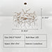D42.0"*H24.0"  LUKAS EXTENDED TEARDROP BRANCHING BRASS ROUND CHANDELIER,chandelier,chandeliers,crystal,branch,gold,brass,copper,raindrop,ceiling,living long,extra large,oversized,big,huge,large,long table,big table,dining table,kitchen island,kitchen bar,dining bar