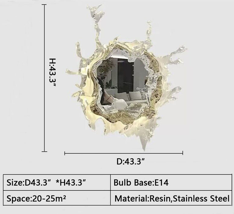 Designer Original Art Mirror Wall Lamp Princess Magic Mirror Light For Dressing Room Women Bedroom Lighting