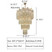 D47.2"*H63.0" chandelier,chandeliers,pendant,crystal,high quality k9 crystal,metal,gold,clear crystal,oversized,extra large,large,big,huge,,luxury,light luxury,ceiling,rods,living room,foyer,entrys,big hallway,spiral staircase,stairs,entryance,loft,duplex hall,hotel lobby