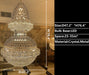 D47.2"*H76.4" chandelier,chaandeliers,pendant,crystal,metal,gold,luxury,empire,ceiling,tiers,layers,multi-tier,extra large,oversized,large,huge,big,living room,dining room,high-ceiling room,foyer,stairs,hallway,entryance,hotel lobby,duplex hall,loft