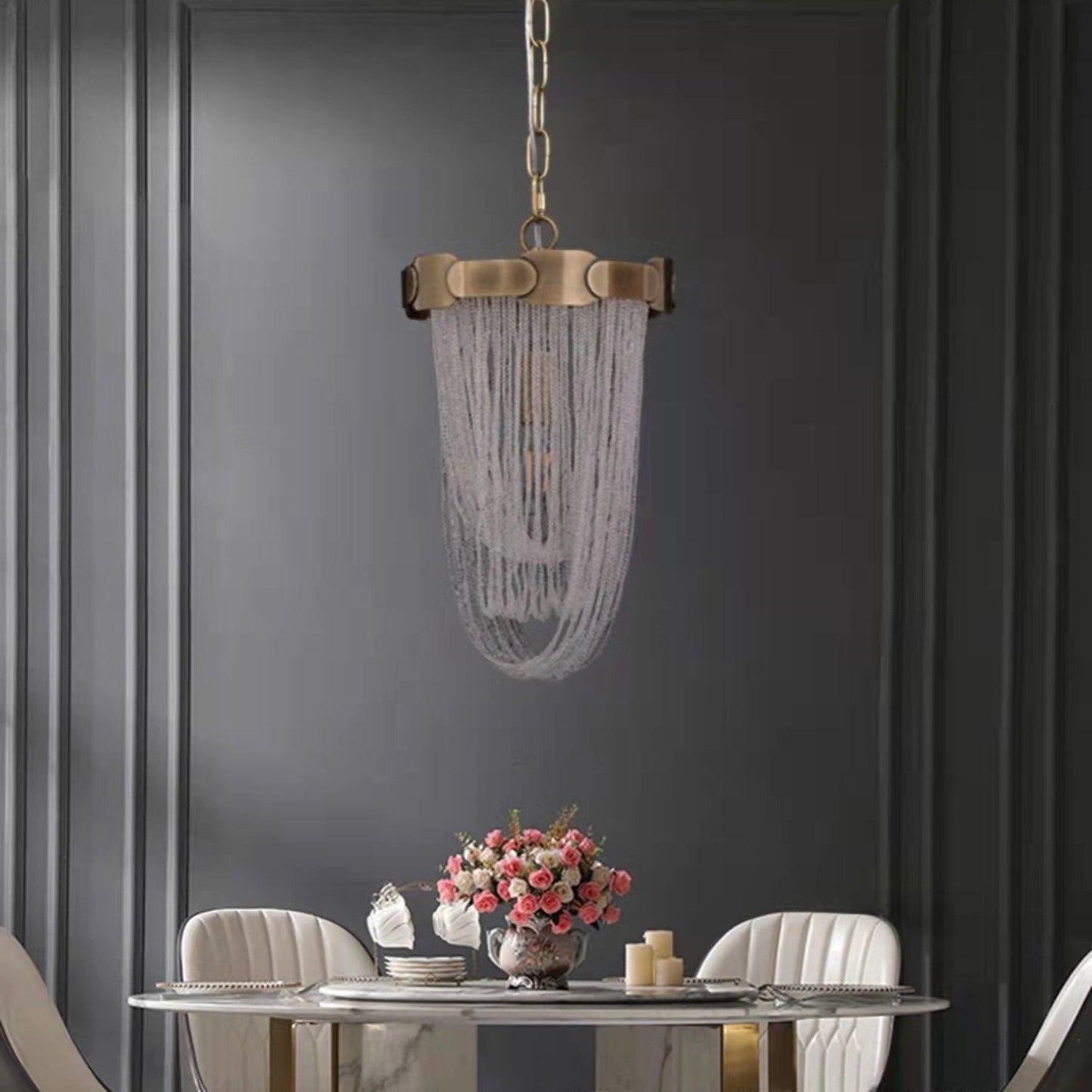 Luxury Pure Copper Chandelier Elegant K9 Crystal Living Room Light Modern Brass Dining Hall Ceiling Lamp