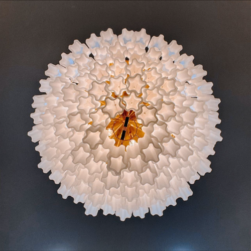 Nordic Multi-tiers Star-shaped Glass Rods Pendant Chandelier for Foyer/Living Room/Entryance