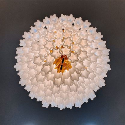 Nordic Multi-tiers Star-shaped Glass Rods Pendant Chandelier for Foyer/Living Room/Entryance