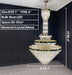 D59.1"*H98.4" chandelier,chandeliers,pendant,crystal,metal,empire,round,long,oversized,extra large,extra long,large,big,huge,luxury,modern,light luxury,stairs,living room,hallway,entrys,foyer,tiers,layers,multi-tier,multi-layer,clear