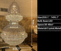 D59.1"*H95.7" chandelier,chaandeliers,pendant,crystal,metal,gold,luxury,empire,ceiling,tiers,layers,multi-tier,extra large,oversized,large,huge,big,living room,dining room,high-ceiling room,foyer,stairs,hallway,entryance,hotel lobby,duplex hall,loft