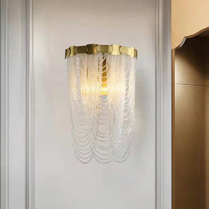 Luxury Pure Copper Chandelier Elegant K9 Crystal Living Room Light Modern Brass Dining Hall Ceiling Lamp