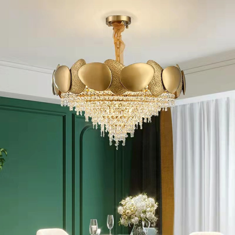Modern Italian Style Crystal Tassel Chandelier