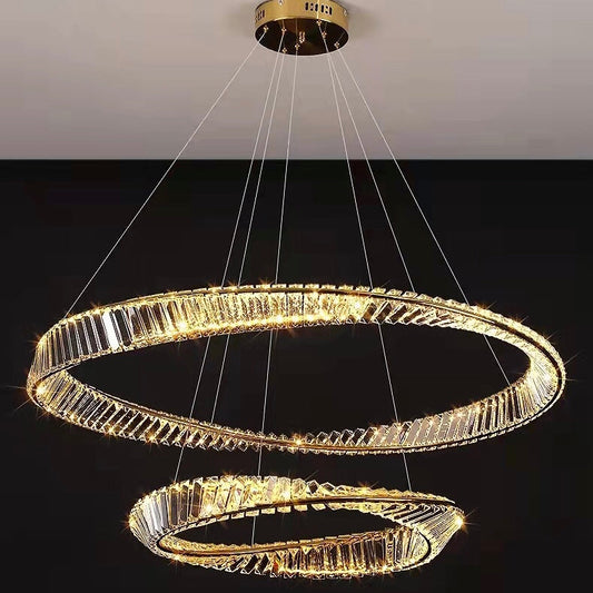 Lustre en cristal de luxe pour salon/salle à manger, plafonnier pour chambre à coucher