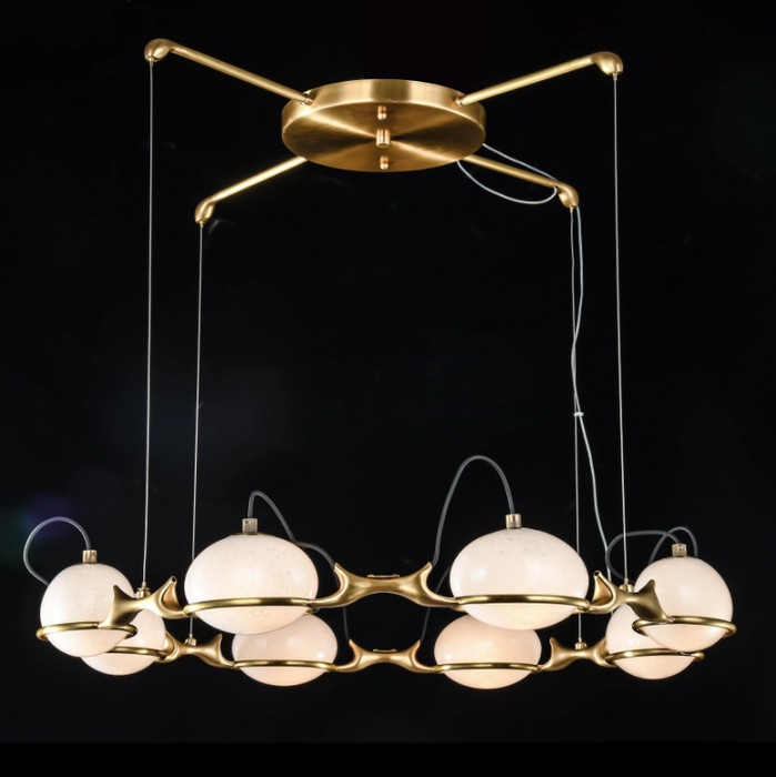 Post-modern Creative Branch Bubble Glass Globe Chandelier for Living/Dining Room/Bedroom
