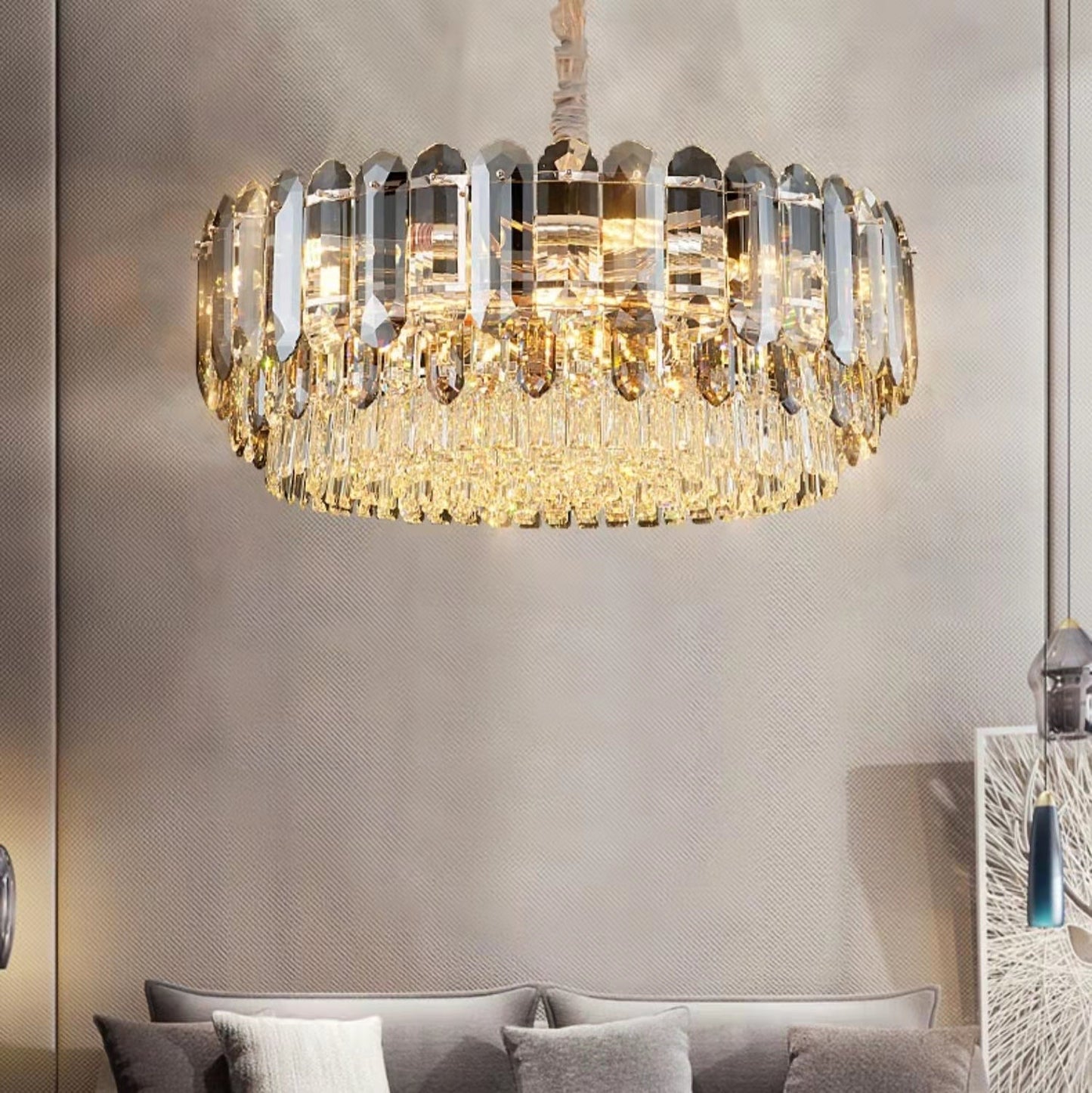 Stately Chandeliers for Living Room Luxury K9 Crystal Ceiling Light For Hallway /Dining Room