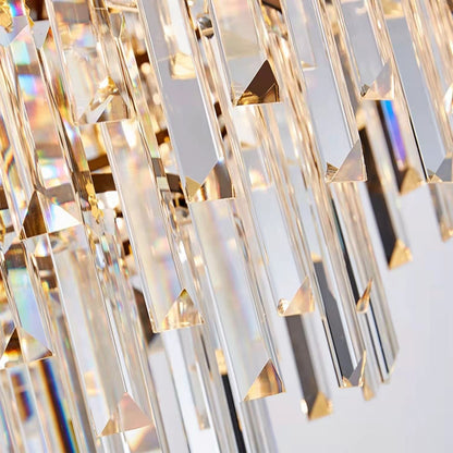 Lampadario di cristallo nero alla moda per l'illuminazione del soffitto del corridoio dell'atrio
