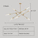 8Heads: L47.2"*W23.2"*H11.8" AMY'S BRANCHING GLASS TUBULAR CHANDELIER,Dawn Horizontal Chandelier,chandelier,chandeliers,glass,brass,pendant,dining rooms,living room,closet,dining table,dining bar,art,line,minimalist,gold,luxury