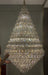 extra length bicone crystal chandelier elegant luxury beautiful staircase decor living room lighting