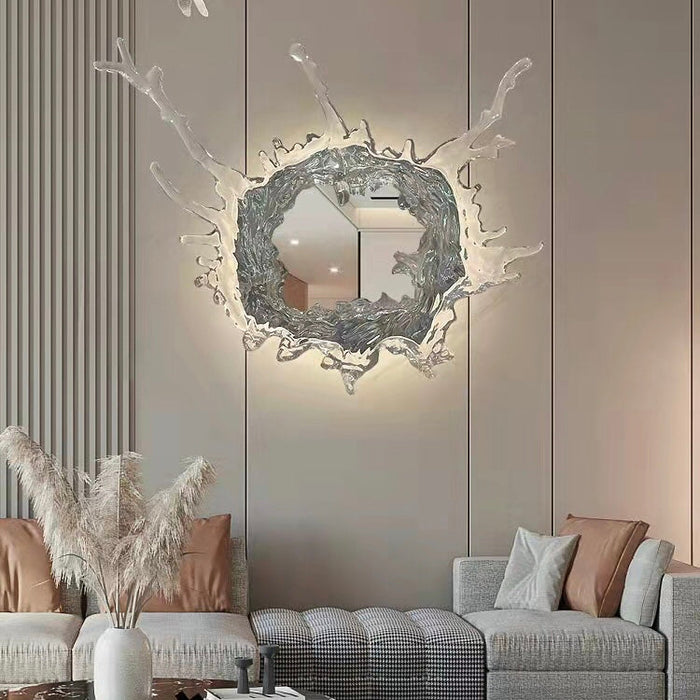 Designer Original Art Mirror Wall Lamp Princess Magic Mirror Light For Dressing Room Women Bedroom Lighting
