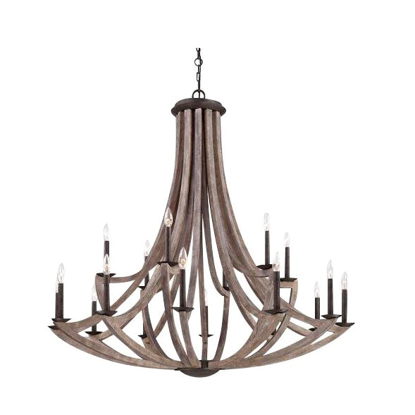 Lampadario a sospensione con candela in legno di Boemia per soggiorno/camera da letto/ingresso