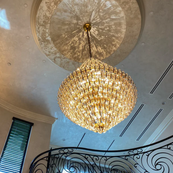 Oversized Luxury Tiers Empire Crystal Chandelier for Living Room/Foyer/Stairs