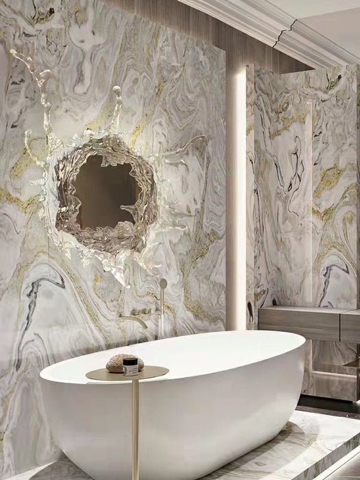 Designer Original Art Mirror Wall Lamp Princess Magic Mirror Light For Dressing Room Women Bedroom Lighting