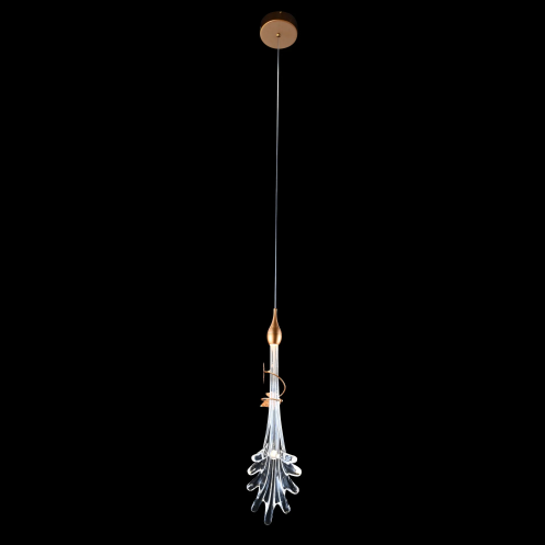 Oversized Flush Mount Clear Glass Water Splash Shape Pendant Chandelier for Bedside/Foyer/Living Room