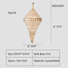 B Style: D39.4"*H70.9" crystal,metal,chandeleir,chandeliers,pendant,empire,crystal,layers,tiers,round,living room,dining room,foyer,entrys,stairs,hallway, big hallway,oversized,large,big,huge