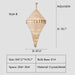 B Style: D47.2"*H78.7" crystal,metal,chandeleir,chandeliers,pendant,empire,crystal,layers,tiers,round,living room,dining room,foyer,entrys,stairs,hallway, big hallway,oversized,large,big,huge