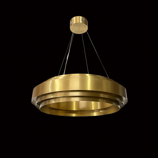 LIMOZI MULTI-RING ROUND RING LED CHANDELIER,chandelier,chandeliers,gold,3 tiers,rings,round,circle,chrome,black,ceiling,chain,living room,dining room,bedroom