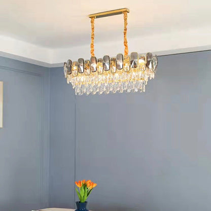 Modern Crystal Chandelier for Living/ Dining Room Luxury Bedroom Floor/ Table Lamp Whole Set