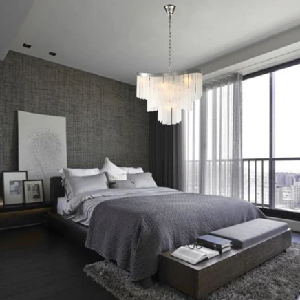 Oversized Multi-tier Spiral Crystal Pendnat Round Chandelier for Living/Dining Room/Bedroom
