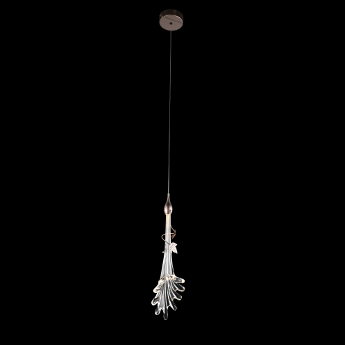 Oversized Flush Mount Clear Glass Water Splash Shape Pendant Chandelier for Bedside/Foyer/Living Room