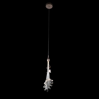Oversized Flush Mount Clear Glass Water Splash Shape Pendant Chandelier for Bedside/Foyer/Living Room