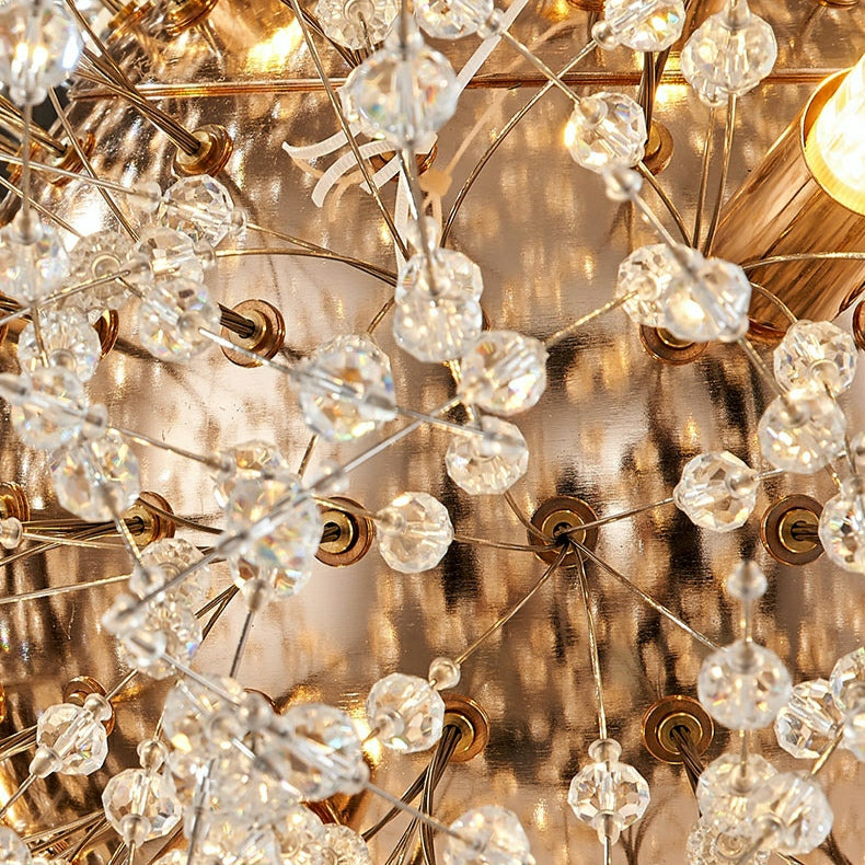 Cheap Dandelion Crystal Chandelier Light Firefly/ Glowworm Hanging Lamp Pendant For Rectangle Dining Room Table