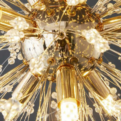 Cheap Dandelion Crystal Chandelier Light Firefly/ Glowworm Hanging Lamp Pendant For Rectangle Dining Room Table