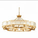 Decorative 10-Light Crystal Ceiling Chandelier D41.3"