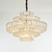 Decorative Living Room Ring Crystal Chandelier Chrome Ceiling Lighting Fixture For Bedroom