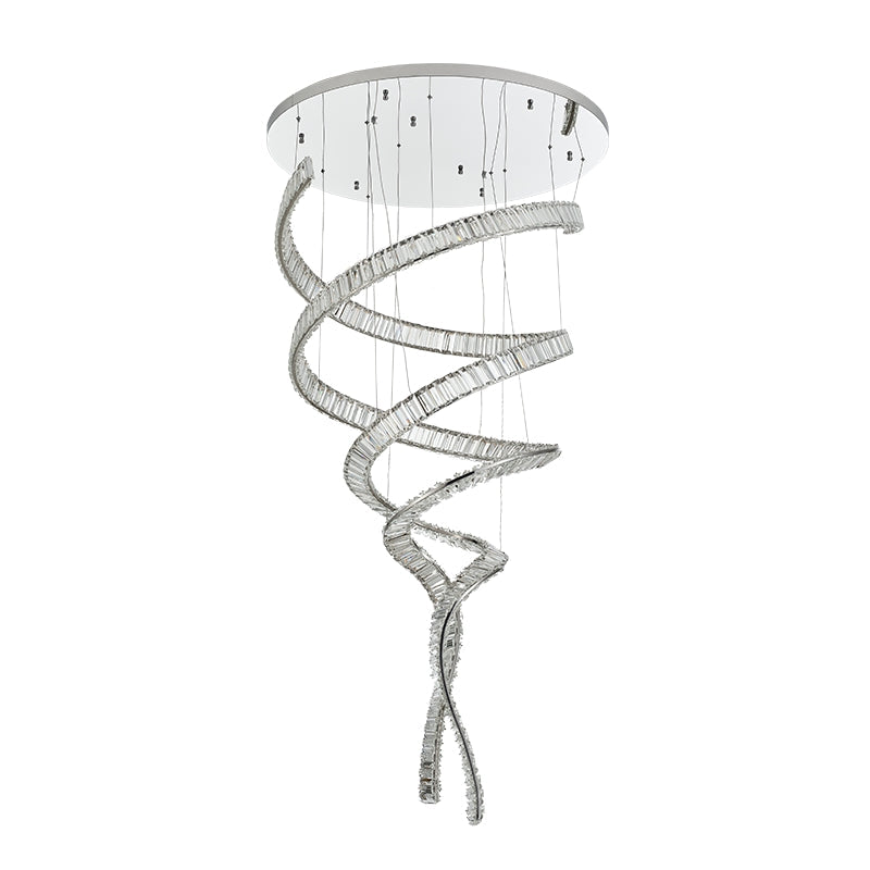 Designer Foyer Living Room Ceiling Light Fixture Stylish Crystal Chandelier For Hotel Entrance