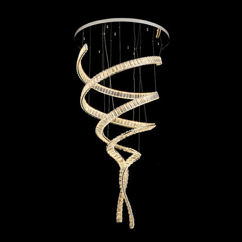 Designer Foyer Living Room Ceiling Light Fixture Stylish Crystal Chandelier For Hotel Entrance