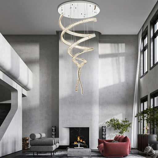Designer Foyer Living Room Ceiling Light Fixture Stylish Crystal Chandelier For Hotel Entrance