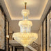 Huge Crystal Feather Style Chandelier For Dreamy Wedding Hotel Foyer Staircase High Ceiling Loft Light Fixture 
