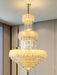 Extra Large Crystal Feather Style Chandelier Long Foyer Staircase Ceiling Lighting Fixture For Living Room