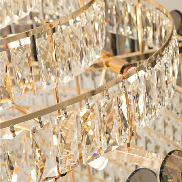Extra Large Modern Crystal Chandelier Luxury Pendant For Entryway / Staircase / Hotel Foyer