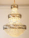 Warm Light Extra Large Modern Crystal Chandelier Luxury Pendant For Entryway / Staircase / Hotel Foyer