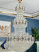 Extra Large Round Crystal Chandelier Luxury Foyer High Ceiling Light Fixture For Living Room/ Hotel Hall Entrance