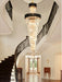 Extra Large Vertical Long Crystal Foyer Hallway Chandelier