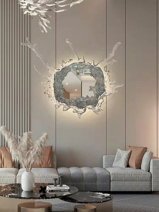Designer Original Art Mirror Wall Lamp Princess Magic Mirror Light For Dressing Room Women Bedroom Lighting
