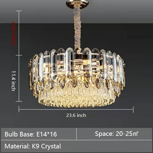 Stately Chandeliers for Living Room Luxury K9 Crystal Ceiling Light For Hallway /Dining Room