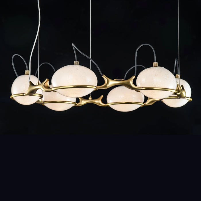 Post-modern Creative Branch Bubble Glass Globe Chandelier for Living/Dining Room/Bedroom