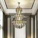 Foyer 3 Layers Extra Large Crystal Chandelier For Living Room Staircase Ceiling Lighting Fixture
