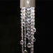 Foyer Staircase Chrome Ceiling Light Fixture Silver Crystal Pendant Chandelier For Hallway Entrance