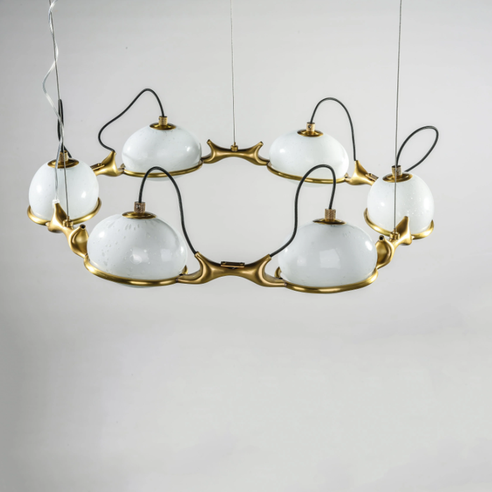 Post-modern Creative Branch Bubble Glass Globe Chandelier for Living/Dining Room/Bedroom