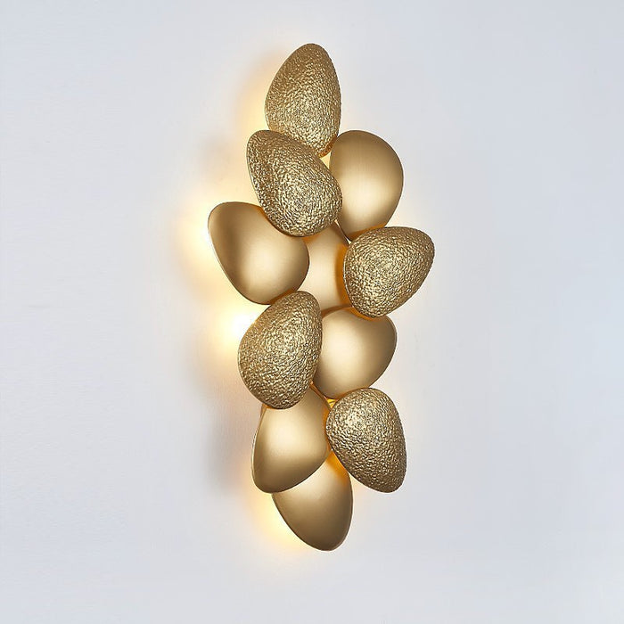 Gold Nordic Style Pebble Wall Light Creative Wall Sconces For Bedroom