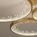 Gold/ Black 1/ 2/ 3 Rings Crystal Chandelier Modern LED Ceiling Pendant Lighting Fixture For Living/ Bedroom